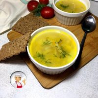 Такой суп готовила ещё моя бабушка, наваристый, сытный и очень вкусный (суп с галушками).